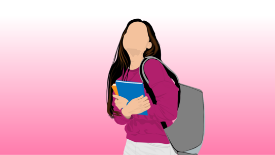 Motivierte Studentin